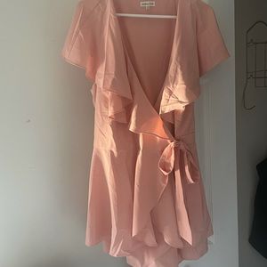 ChicSoul Plus size wrap Romper 1xl